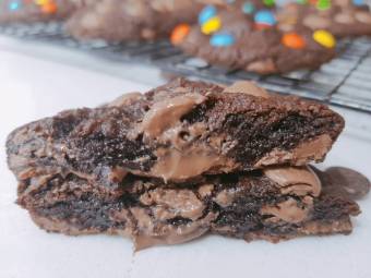 מתכון לעוגיות פאדג' דאבל שוקולד